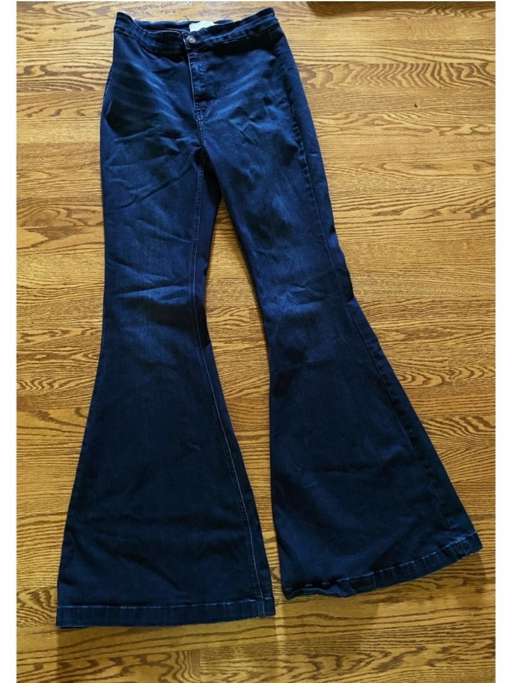 KANCAN High Rise Dark Wash Festival Flare Jeans Size 29 - Picture 6 of 9